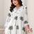 Women Ethnic Motifs Printed Regular Thread Work Pure Cotton Kurta with Trousers