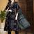 Women Printed Empire Thread Work Pure Cotton Kurta with Trousers & With Dupatta