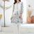 Women Floral Printed Pleated Thread Work Pure Cotton Kurta with Trousers