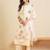 Women Floral Embroidered Regular Thread Work Kurta with Trousers & With Dupatta