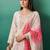 Women Floral Embroidered Regular Mirror Work Kurta with Trousers & With Dupatta