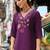 Women Floral Embroidered Regular Thread Work Liva Kurta with Trousers & With Dupatta