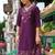 Women Floral Embroidered Regular Thread Work Liva Kurta with Trousers & With Dupatta