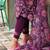 Women Floral Embroidered Regular Thread Work Liva Kurta with Trousers & With Dupatta