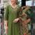 Women Floral Embroidered Regular Thread Work Liva Kurta with Trousers & With Dupatta