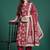 Women Floral Printed Angrakha Pure Cotton Kurta with Trousers & With Dupatta