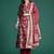 Women Floral Printed Angrakha Pure Cotton Kurta with Trousers & With Dupatta