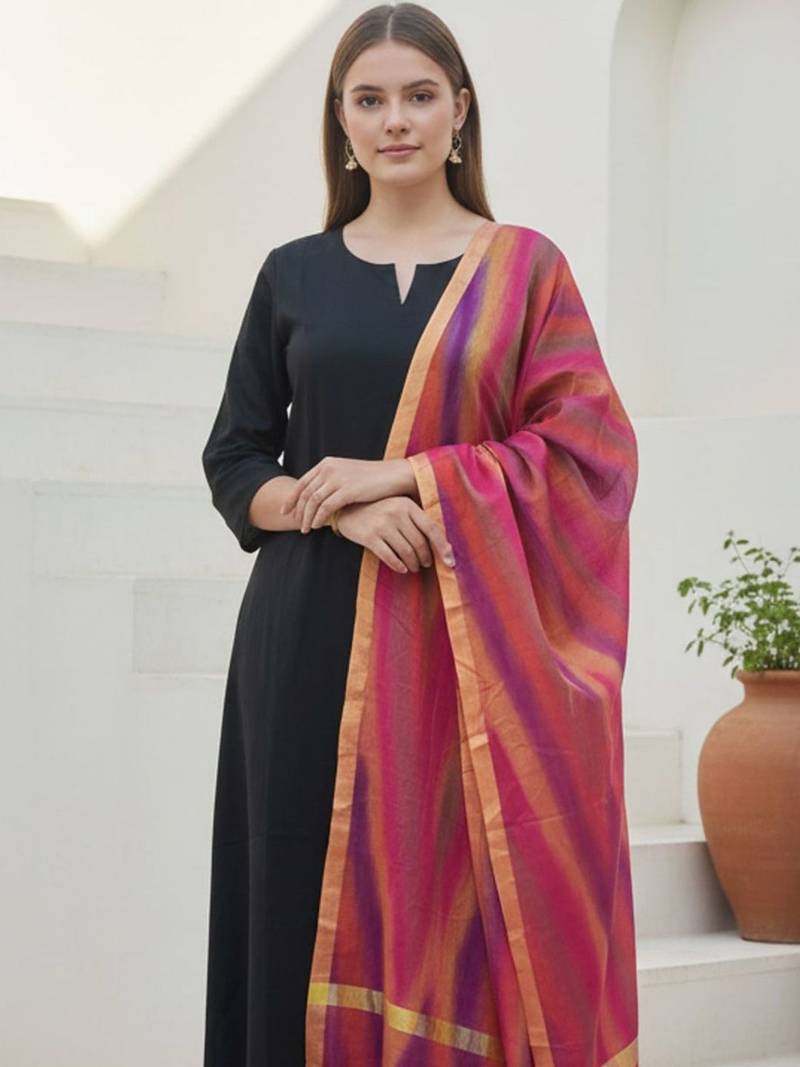 Women Regular Kurta with Trousers & With Dupatta