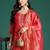 Women Ethnic Motifs Printed Regular Thread Work Kurta with Trousers & With Dupatta
