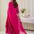 Ethnic Motifs Printed V-Neck Sequinned Georgette Kurta With Trousers & Dupatta