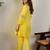 Floral Embroidered Regular Thread Work Kurta With Trousers
