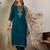 Ethnic Motifs Embroidered Regular Thread Work Kurta With Patiala & Dupatta