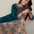 Ethnic Motifs Embroidered Regular Thread Work Kurta With Patiala & Dupatta