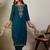 Ethnic Motifs Embroidered Regular Thread Work Kurta With Patiala & Dupatta