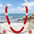 Red coral bead multi-strand necklace set with pearl earrings