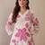Floral Printed V-Neck Pure Cotton A-Line Kurta With Trousers