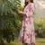 Floral Printed V-Neck Pure Cotton A-Line Kurta With Trousers