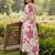 Floral Printed V-Neck Pure Cotton A-Line Kurta With Trousers