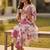 Floral Printed V-Neck Pure Cotton A-Line Kurta With Trousers