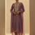 Floral Embroidered Thread Work Straight Kurta With Trouser & Dupatta