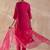 Ethnic Motifs Embroidered Thread Work Straight Kurta With Trousers & Dupatta