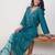 Ethnic Motifs Embroidered V-Neck Thread Work Kurta & Trousers With Dupatta