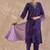 Ethnic Motifs Embroidered Regular Thread Work Kurta With Trousers & Dupatta