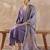 Regular Thread Work V Neck Kurta With Trousers & Dupatta