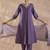 Regular Thread Work V Neck Kurta With Trousers & Dupatta