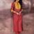 Self Design Round Neck Straight Kurta With Trouser