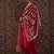 Floral Embroidered Thread Work Round Neck Straight Kurta With Trouser & Dupatta