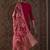 Floral Embroidered Thread Work Round Neck Straight Kurta With Trouser & Dupatta