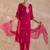 Ethnic Motifs Embroidered V-Neck Thread Work Kurta With Trousers & Dupatta