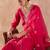 Ethnic Motifs Embroidered V-Neck Thread Work Kurta With Trousers & Dupatta