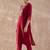Floral Embroidered Round Neck Thread Work Kurta With Trouser