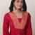 Women Ethnic Motifs Embroidered Regular Thread Work Silk Kurta with Trousers