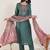 Ethnic Motifs Embroidered Regular Thread Work Kurta With Trousers & Dupatta