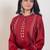 Ethnic Motifs Embroidered Mandarin Collar Thread Work Kurta With Trousers
