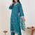 Ethnic Motifs Embroidered Thread Work Kurta with Trousers & With Dupatta
