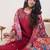 Floral Embroidered Regular Thread Work Kurta With Palazzos & Dupatta