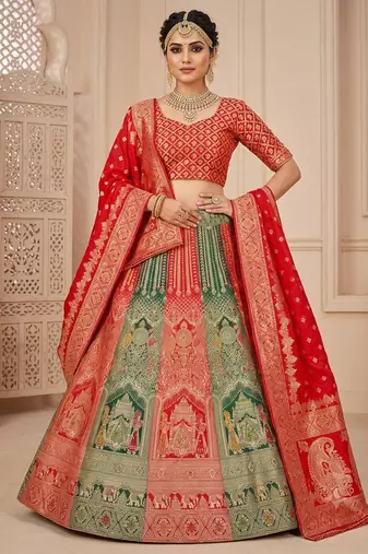 new fancy silk blend lehanga idian and pakistani 