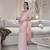 Women's Gorgeous Embroidery Work Roman Glass Silk Fabric Straight Kurta Sharara and Dupatta Set