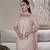 Embroidered Roman Glass Silk Straight Kurta Sharara and Dupatta Set