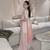 Embroidered Roman Glass Silk Straight Kurta Sharara and Dupatta Set