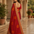 Kavindi women's soft dola silk blend with bhandhani with colourful embroidery heavy lace saree with blouse
