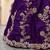purple silk blend embroidered traditional lehenga choli