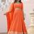 orange georgette embroidered traditional lehenga choli