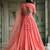 peach georgette embroidered traditional lehenga choli