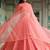 peach georgette embroidered traditional lehenga choli