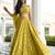 olive georgette embroidered traditional lehenga choli